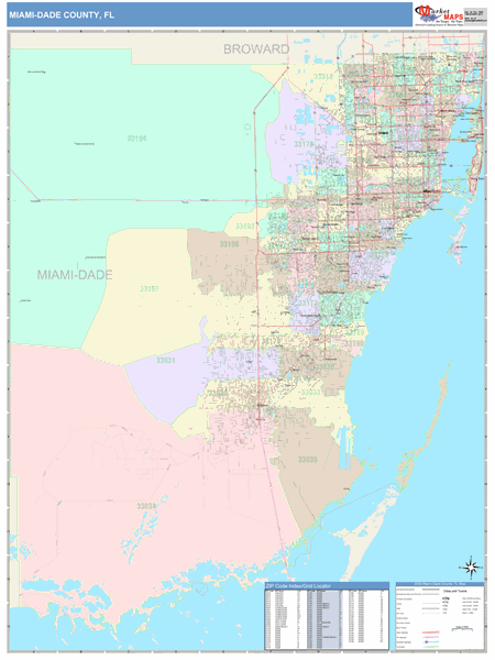 Maps of Miami Dade County Florida - marketmaps.com