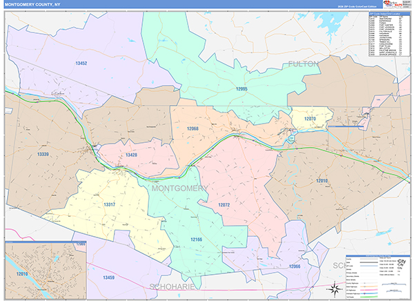 Montgomery County, NY Zip Code Map