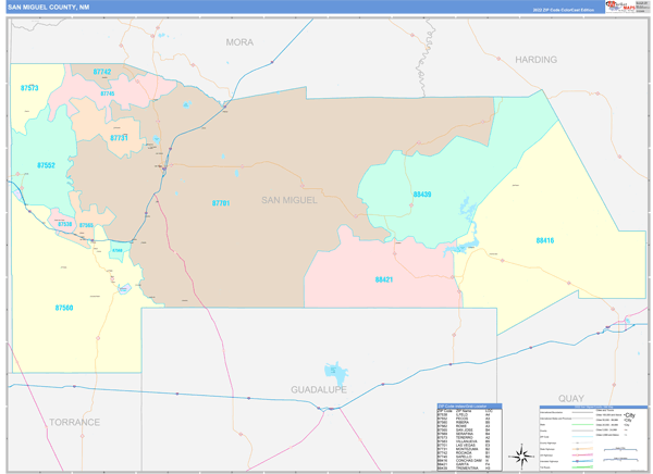 San Miguel County Nm Parcel Map Maps Of San Miguel County New Mexico - Marketmaps.com