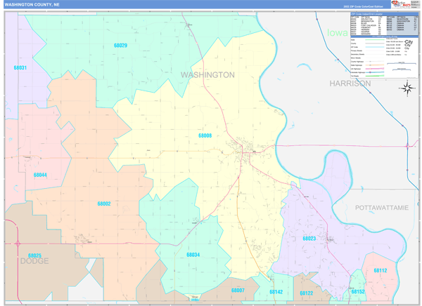 Washington County Map Book Color Cast Style