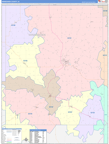 Winneshiek County, IA Wall Map