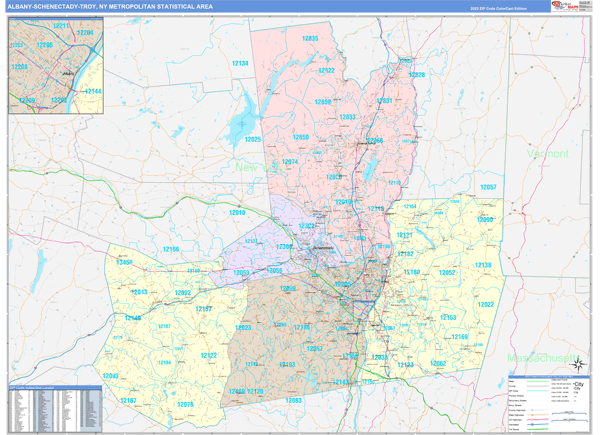 Maps of Albany-Schenectady-Troy Metro Area New York - marketmaps.com