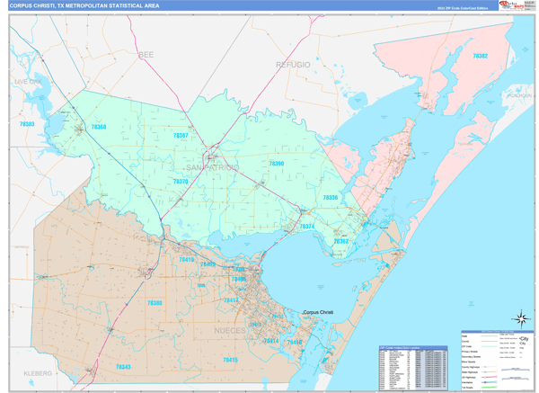 Corpus Christi Metro Area TX Wall - Corpus%20Christi Tx