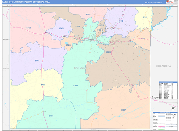 Farmington Metro Area Wall Map