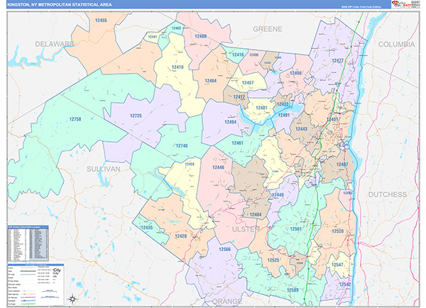 Kingston Metro Area Wall Map