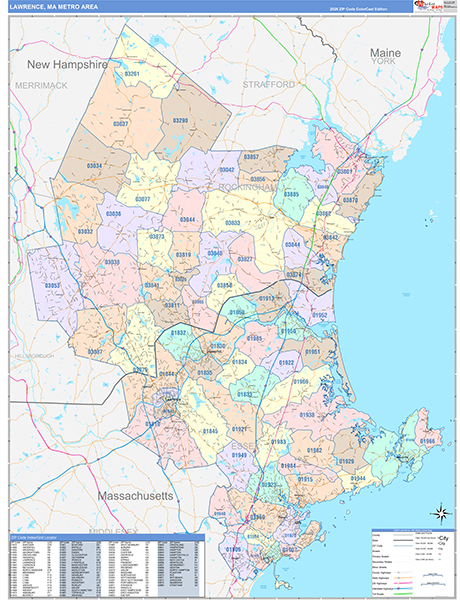 Lawrence Metro Area Wall Map