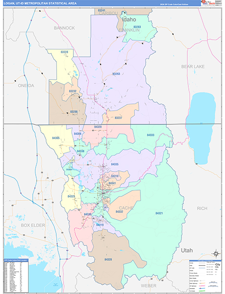 Logan Metro Area Wall Map