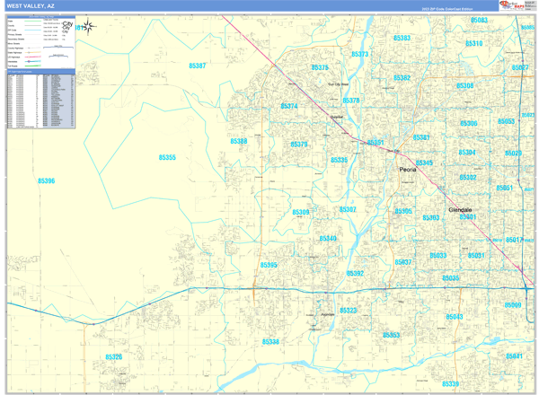 Maps of West Valley Metro Area Arizona - marketmaps.com