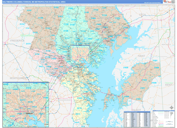 Maps of Baltimore-Columbia-Towson Metro Area Maryland - marketmaps.com