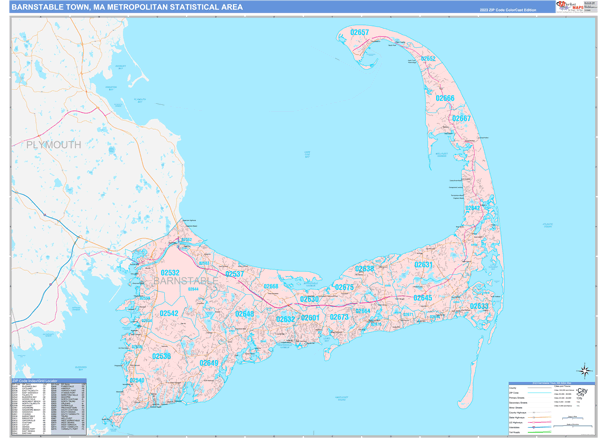 Maps Of Barnstable Town Metro Area Massachusetts