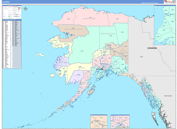 Alaska  Wall Map
