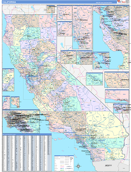 California Zip Code Map