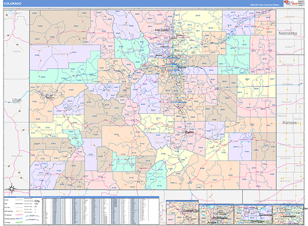Colorado  Wall Map