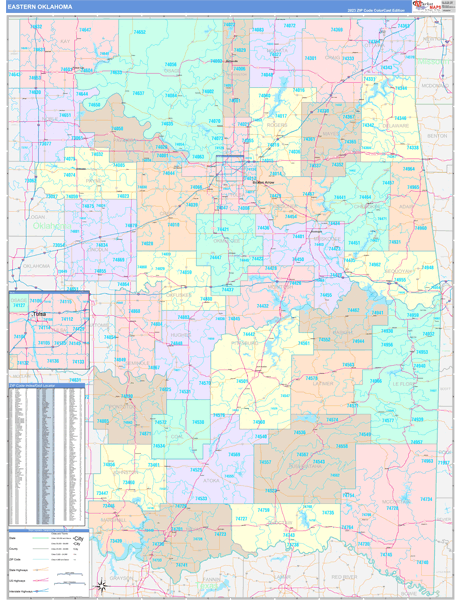 Oklahoma Eastern Sectional Map