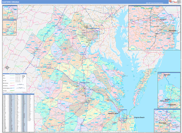 Virginia Eastern Sectional Map