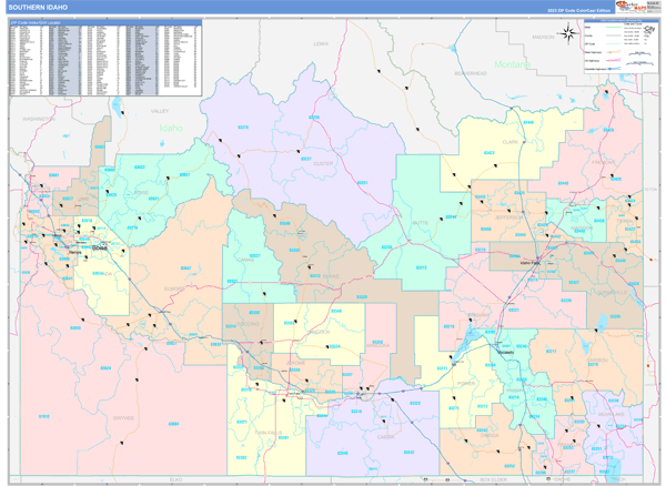 Idaho Southern Sectional Map