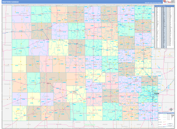 Kansas Western Sectional Map