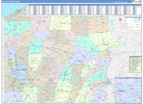 Western Pa Zip Code Map Map 3687