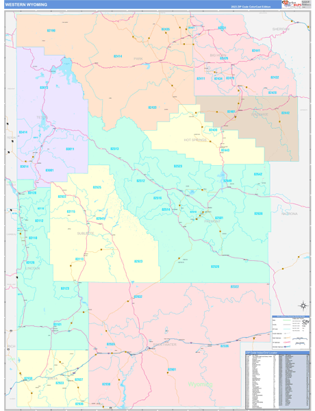 Wyoming Western Sectional Map