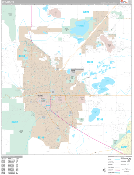 Boulder City Map Book Premium Style