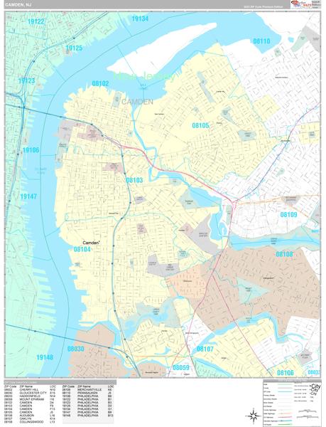 Camden City Digital Map Premium Style