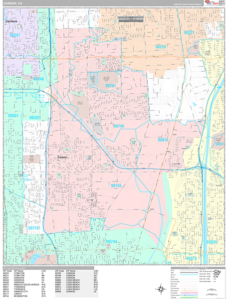 Carson Map Premium Style