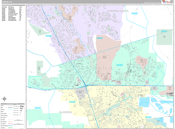 Dublin Map Premium Style