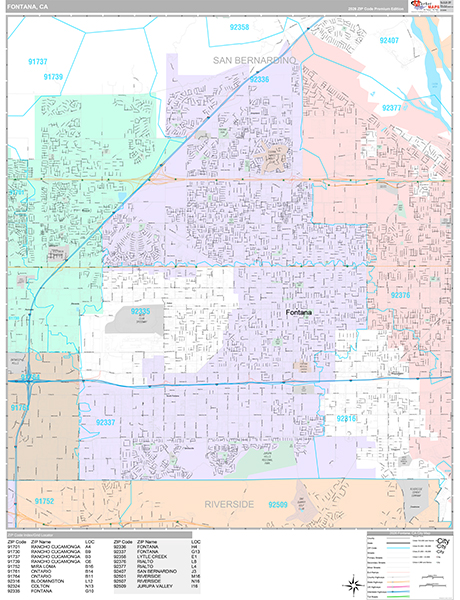 Fontana Map Premium Style
