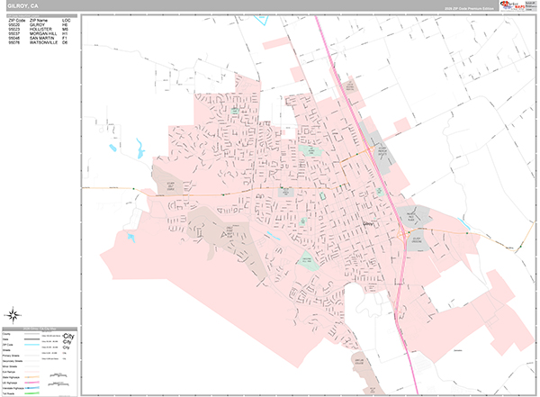 Gilroy Map Premium Style
