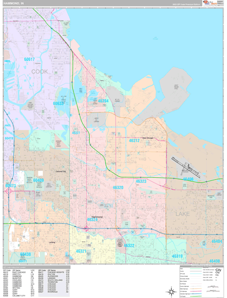 Hammond City Map Book Premium Style