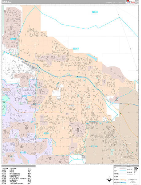 Indio Map Premium Style