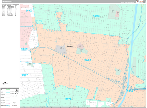 Lynwood City Map Book Premium Style