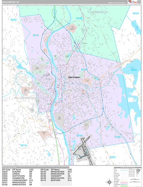 Manchester City Wall Map Premium Style