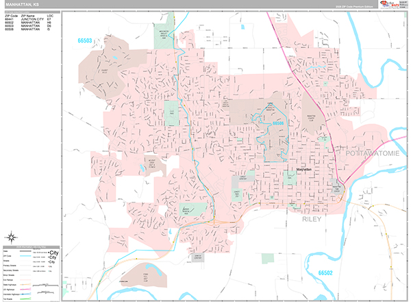 Manhattan City Wall Map Premium Style