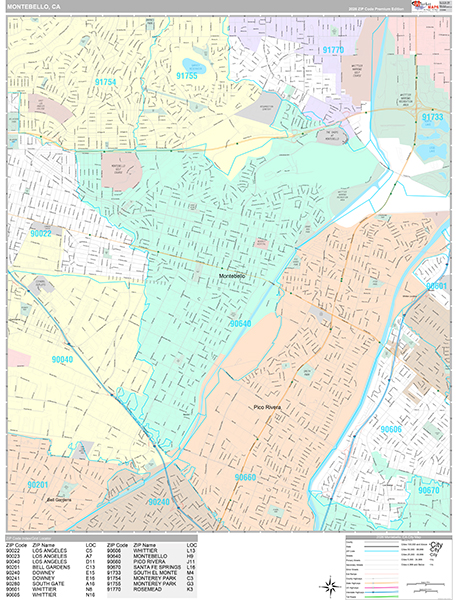 Montebello Map Premium Style