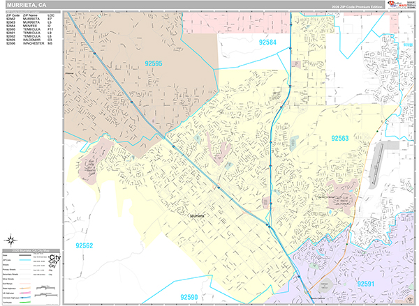 Murrieta Map Premium Style
