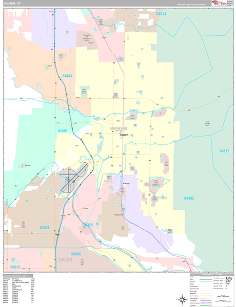 Ogden, UT Zip Code Map