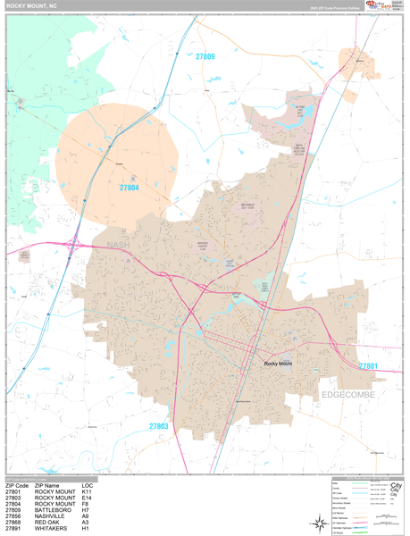 Rocky Mount Nc Zip Code Map Rocky Mount, NC Maps