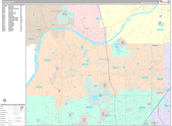 Shawnee City Map Book Premium Style