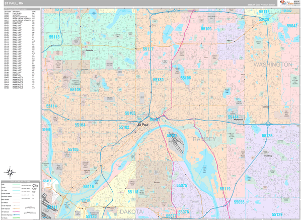 Map to SPPD  Saint Paul Minnesota