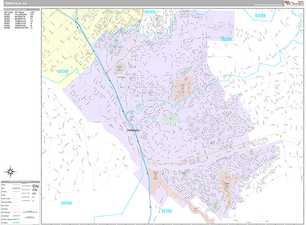 Temecula Map Premium Style