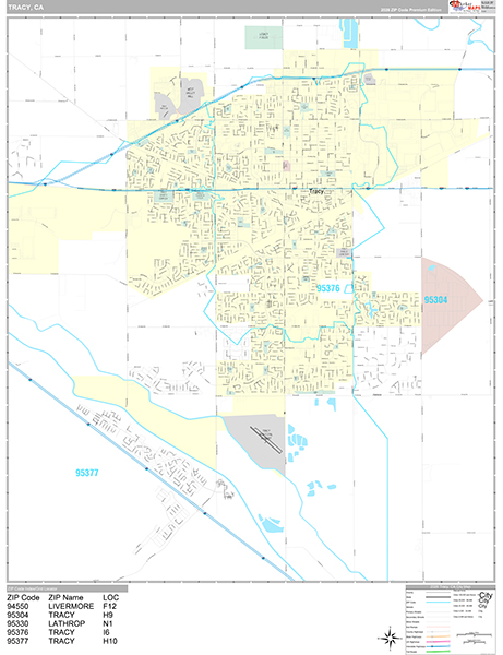 Tracy Map Premium Style