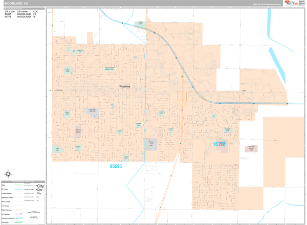 Woodland City Digital Map Premium Style