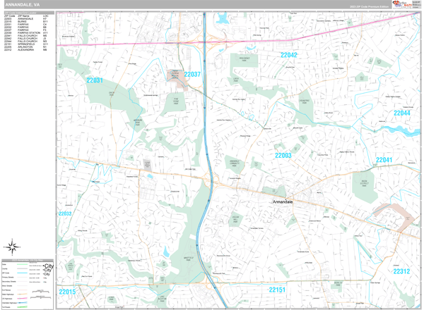 Annandale Wall Map