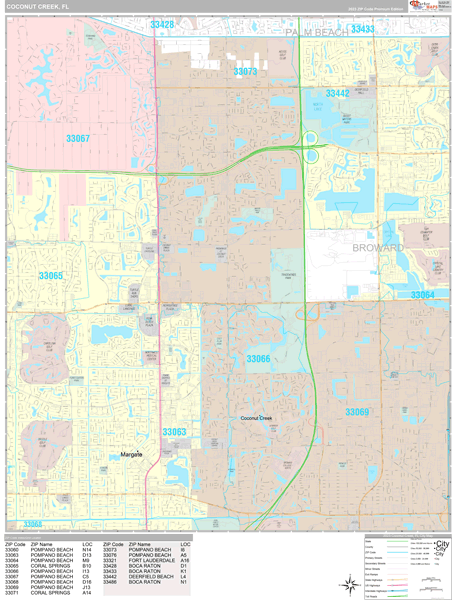 Coconut Creek, FL Maps