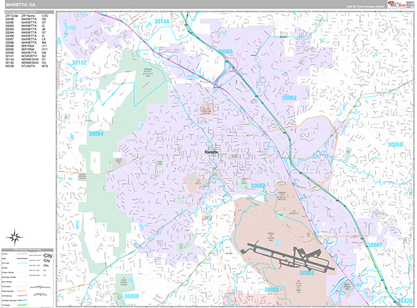 Marietta Wall Map