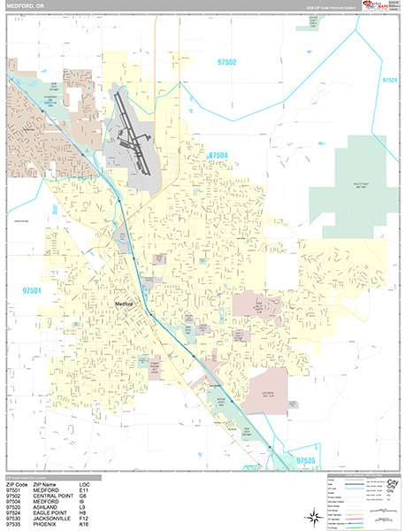 Medford Wall Map
