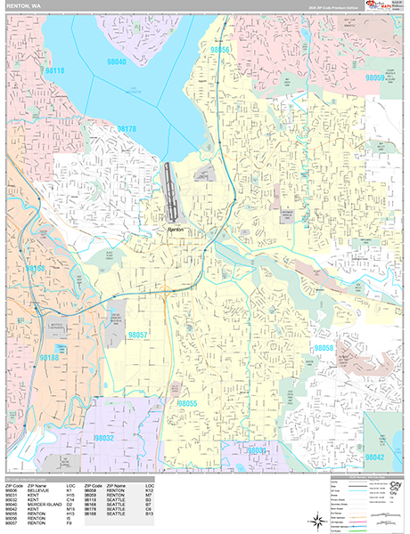 Renton Wall Map