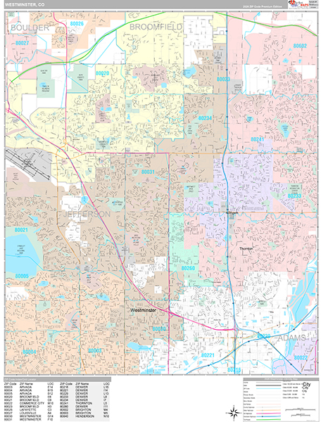 Westminster Wall Map