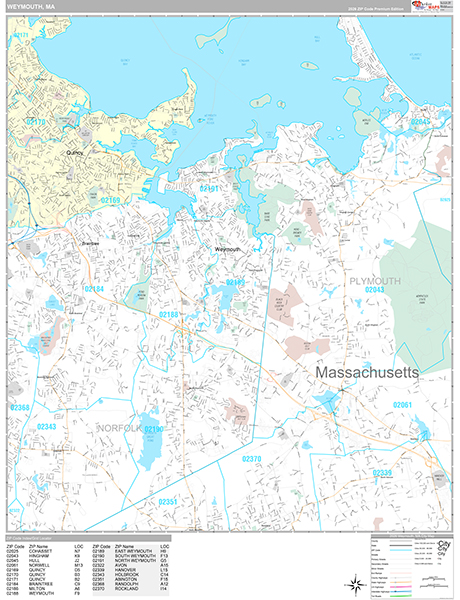 Weymouth Wall Map